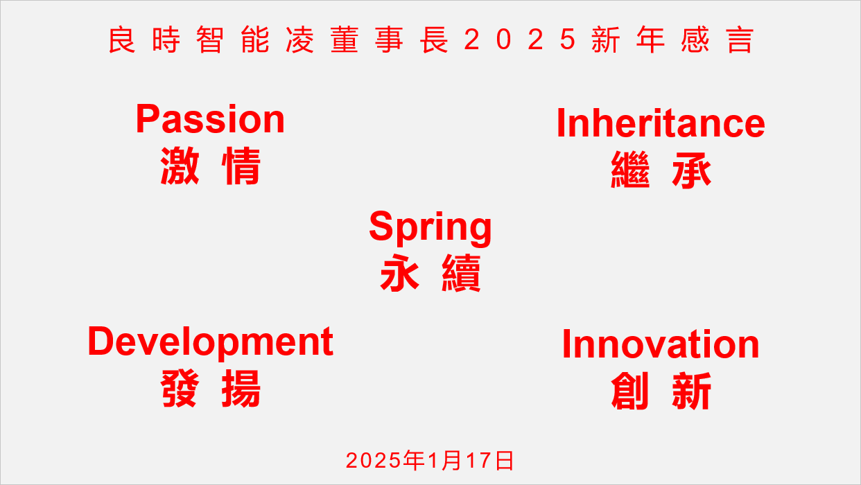 良時凌總2025蛇年新年感言